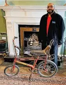  ?? ?? Abdul Sidike with his childhood bike