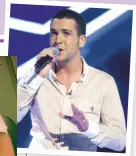  ??  ?? Shayne won The X Factor in 2005 (above)