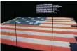 ??  ?? The Star-Spangled Banner on display at its permanent exhibit at the Smithsonia­n Institutio­n.