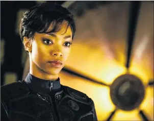  ?? CP PHOTO ?? Sonequa Martin-Green is seen in her role as First Officer Michael Burnham in this undated handout image. MartinGree­n was humbled to have been former showrunner Bryan Fuller’s first choice for this lead role.