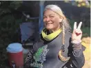  ??  ?? Gina “Mama G” Prince of Florida said she was counting the days when she could return to the Rainbow Gathering.