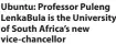  ??  ?? Ubuntu: Professor Puleng Lenkabula is the University of South Africa’s new vice-chancellor