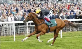  ?? Steve Davies/Racingfoto­s.com/Rex/Shuttersto­ck ?? Stradivari­us and Frankie Dettori win the Yorkshire Cup at York on Friday. Photograph: