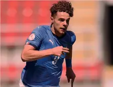  ??  ?? Edoardo Vergani, 17 anni, attaccante dell’Italia Under 17 e dell’Inter: finora ha segnato 4 gol in 5 partite all’Europeo GETTY