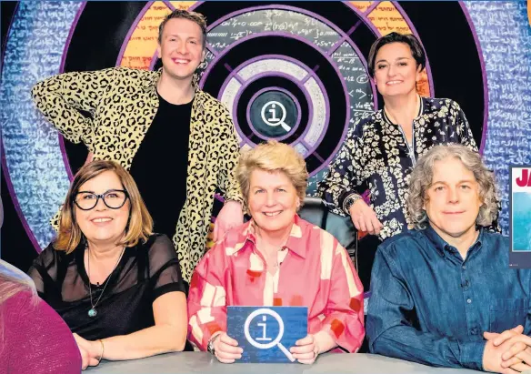  ??  ?? The new series with host Sandi Toksvig, regular guest Alan Davies and comedians Liza Tarbuck, Joe Lycett and Zoe Lyons