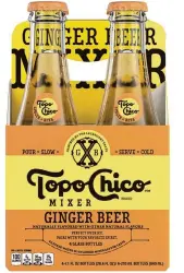  ?? Topo Chico ?? Topo Chico has released a trio line of mixers — club soda, ginger beer and tonic water.