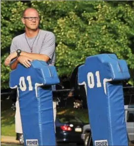  ?? DIGITAL FIRST MEDIA FILE ?? Delco Christian coach Drew Pearson is counting heavily this season on Luke Gutowski, from passing, rushing, punting and defensive standpoint­s, anyway.