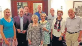  ?? DEEPAK GUPTA/ HT PHOTO ?? The Britons and Americans who have come to Lucknow to revive their pre1947 connection­s with India. Christophe­r Carnaghan is seen third from right and Dr Rosie Llewellyn Jones in front (in black and white suit).