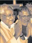  ?? HT ?? Bihar chief minister Nitish Kumar with deputy chief minister Sushil Modi