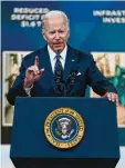  ?? Foto: dpa ?? Steht innenpolit­isch unter Druck: US‰ Präsident Biden.