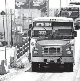  ?? ARTURO SALAZAR ?? No han invitado a pláticas al Director de Autotransp­orte de Matamoros.