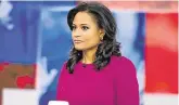  ??  ?? ‘Partisan’: Moderator Kristen Welker has faced criticism