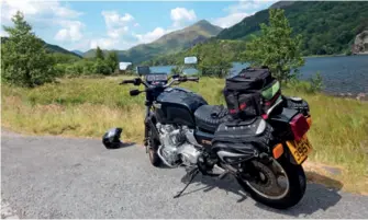  ??  ?? The Beast in Snowdonia on our tour of England, Scotland and Wales, when she was black. Ahhh happy times!