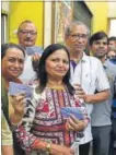  ??  ?? People show tickets for the last show at Regal cinema (left) in New Delhi that shut down on Thursday. RAJ K RAJ/ HT PHOTOS