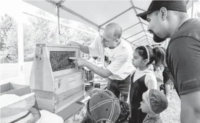  ?? Lawrence Elizabeth Knox / Contributo­r ?? Kids can learn about bees during Pollinator Walks and Busy Bees events.