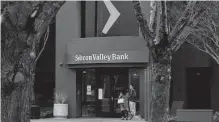  ?? Jim Wilson/new York Times ?? While the S&P 500 has edged higher since the SVB failure, the bond market has seen moves not made since the 1980s.