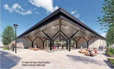 ?? ?? A view of how the Dudley Interchang­e will look
