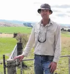  ?? PHOTO: SALLY BROOKER ?? At the helm . . . Scott Johnston, who farms sheep in hill country at Tapui, is president of the North Otago A&P Associatio­n.