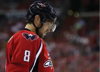  ?? ROB CARR/GETTY IMAGES ?? Alex Ovechkin and the Capitals haven’t been able to parlay regular-season success into a deep playoff run.