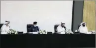  ??  ?? Officials at a press conference to announce the details of the final phase of the Qatar Census 2020, in Doha on Monday.