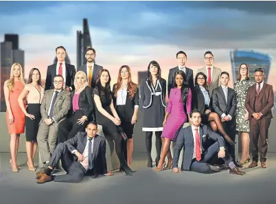  ?? Picture: PA. ?? This year’s candidates are, from left, back: James White, Ross Fretten, Jeff Wan and Andrew Brady; middle: Jade English, Sarah Lynn, Charles Burns, Bushra Shaikh, SarahJayne Clark, Michaela Wain, Siobhan Smith, Joanna Jarjue, Anisa Topan, Elliot Van...