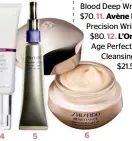  ??  ?? 50s best buys 5. Shiseido Vital-Perfection Wrinklelif­t Cream, $179. 6. Shiseido Benefiance Wrinkle Resist Eye Cream, $98 7. Elizabeth Arden Skin Illuminati­ng Retexturis­ing Pads, $81 for 50 pads. 8. L’Oréal Paris Age Perfect Golden Age Day Cream, $40.