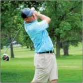  ??  ?? Zach Herr and Adam Hofman captured the Pennsylvan­ia Better-Ball Championsh­ip May 22 at Sunnehanna CC. Herr is a recent graduate of CR North.