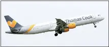  ??  ?? In this file photo, a Thomas Cook plane takes off in England. Thomas Cook, one of the world’s oldest and largest travel companies, is facing a race against time to stay afloat it was announced Friday, Sept. 20, 2019. The debt-laden British-based company has confirmed it is seeking 200 million pounds ($250 billion) in extra funding to avoid its collapse. (AP)