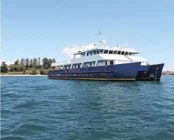  ?? MAPLE LEAF ADVENTURES ?? Maple Leaf’s Cascadia is a catamaran designed for luxury expedition cruises.