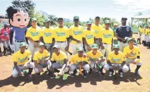  ?? FUENTE EXTERNA ?? Conjunto de Básica que se coronó campeón de la categoría 14-15 años del Torneo de Béisbol RBI Fundación Rica 2017.