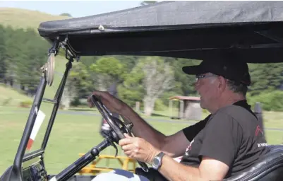  ??  ?? A real change of pace, but Rod is as happy in one of his Model Ts as he is behind the wheel of anything else