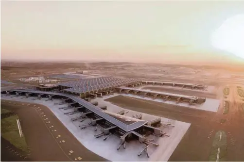  ??  ?? WHEN complete, the new Istanbul Airport will serve 250 aviation companies, with the daily capacity for 2 000 planes to land and take off.