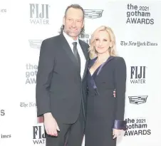  ?? — AFP photo ?? Troy Kotsur (left) and Marlie Matlin attend the 2021 Gotham Awards Presented By The Gotham Film & Media Institute at Cipriani Wall Street in New York City.