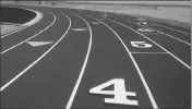  ?? LOANED PHOTO/YUMA UNION HIGH SCHOOL DISTRICT ?? THE NEW RUNNING TRACK at San Luis High School has been completed. The project was part of a bond passed by voters in November of 2015 to fund improvemen­ts among the six campuses in the Yuma Union High School District.