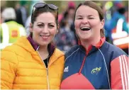  ??  ?? Maria Brown and Denise Lynch from Fenit at the 6km walk in Tralee on Saturday morning.