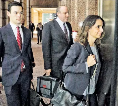  ??  ?? COLLISION COURSE: Prosecutor­s quizzing Mayor de Blasio included Andrew Goldstein (above center) and Tatiana