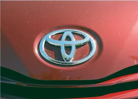 ??  ?? The famous Toyota logo, familiar all over the world.