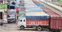  ??  ?? Truck sales in India have been on a decline since October 2018 due to a combinatio­n of factors
