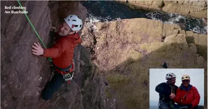  ??  ?? Red climbing Am Buachaille