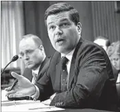  ?? J. SCOTT APPLEWHITE/AP ?? Assistant Secretary of State Wess Mitchell went before a Senate panel Tuesday to explain U.S. policy toward Russia.
