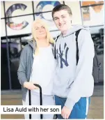  ??  ?? Lisa Auld with her son