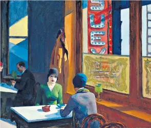  ??  ?? Meal ticket: Edward Hopper’s Chop Suey