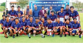  ?? ?? Kalutara Muslim Central College had to satisfy with the runners-up title