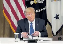  ?? EVAN VUCCI / AP ?? President Donald Trump attends a Cabinet meeting Tuesday at the White House.