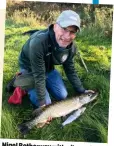  ??  ?? Nigel Botherway with pike an (sadly deceased) grayling.