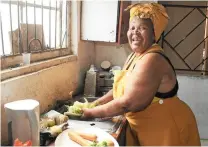  ?? PICTURE: TRACEY ADAMS/AFRICAN NEWS AGENCY(ANA) ?? FEEDING THE NEEDY: Maureen Mabanga, a nominee in the Make a Difference Campaign, is a pensioner who runs a soup kitchen on her own.