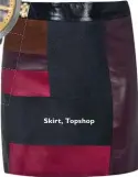  ??  ?? Skirt, Topshop