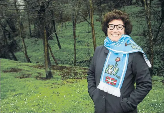  ?? FOTO: UNCITI ?? Nekane Arzallus posa para Mundo Deportivo La presidenta está satisfecha con el rendimient­o que está dando el Delteco GBC esta temporada