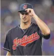  ?? | GETTY IMAGES ?? Indianslef­t- handerRyan Merritt could give the Dodgers trouble if he pitchesint­heSeries.
