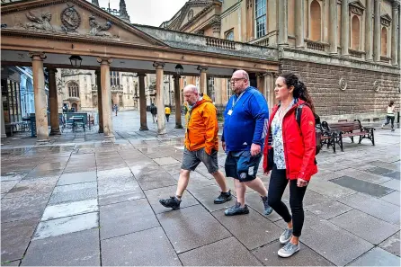  ?? Picture: Clare Green ?? A Julian House outreach team on the streets of Bath last year